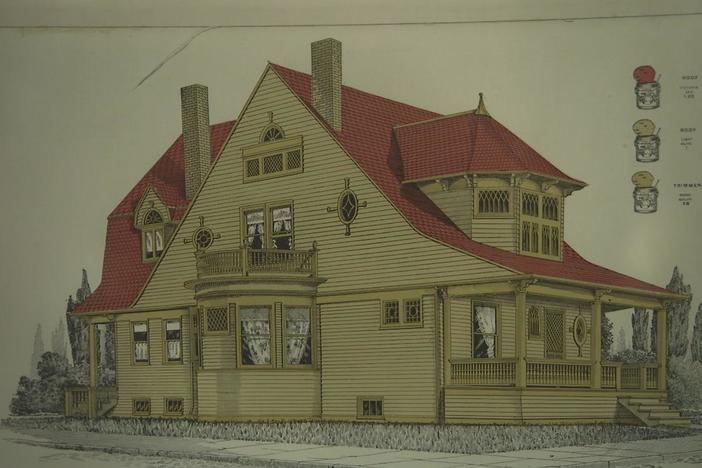 Appraisal: Paint Salesman's Mechanical Display, ca. 1905, from Des Moines, Hour 2.