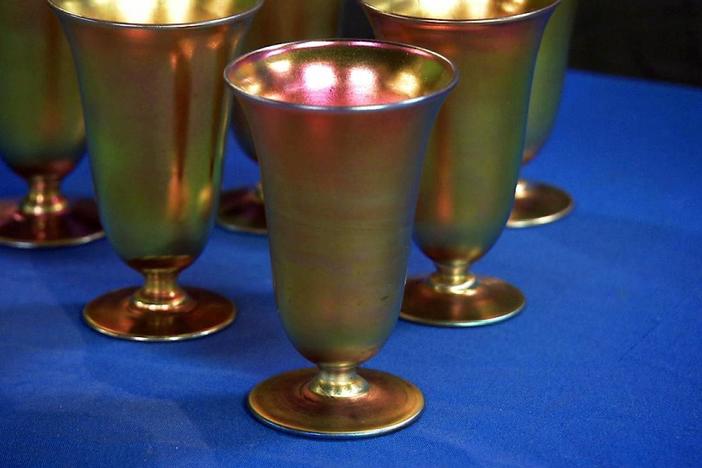 Steuben Aurene Goblets from ROADSHOW's Special: Junk in the Trunk