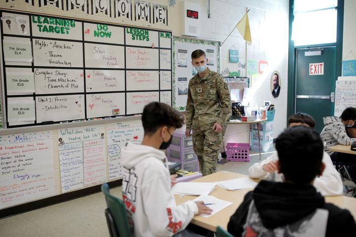States call in the National Guard to mitigate school staffing shortages