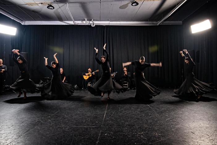 Watch Ballet Flamenco de Andalucia perform a piece choreographed to Albéniz's "El Puerto."