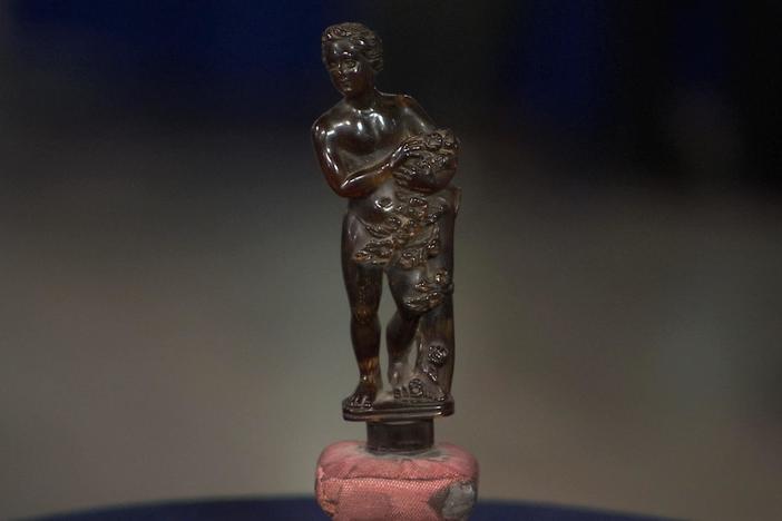 Appraisal: Late 17th-Century Amber Angel Figure, from Spokane Hour 3.