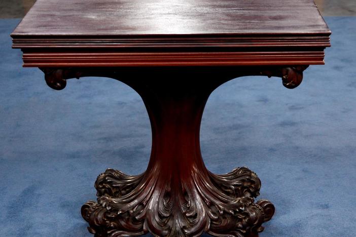 Appraisal: Tobey Furniture Company Card Table, ca. 1900, from Atlanta Hour 2.