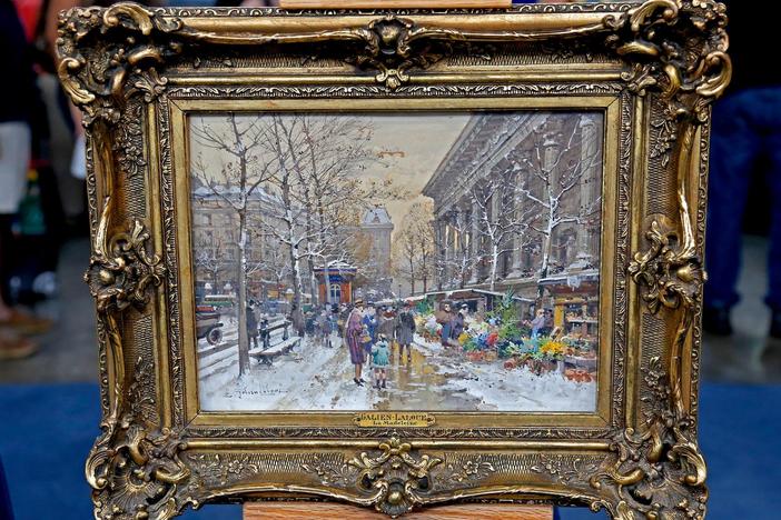 Appraisal: Galien-Laloue "La Madeleine" Gouache, from Jacksonville Hour 2.