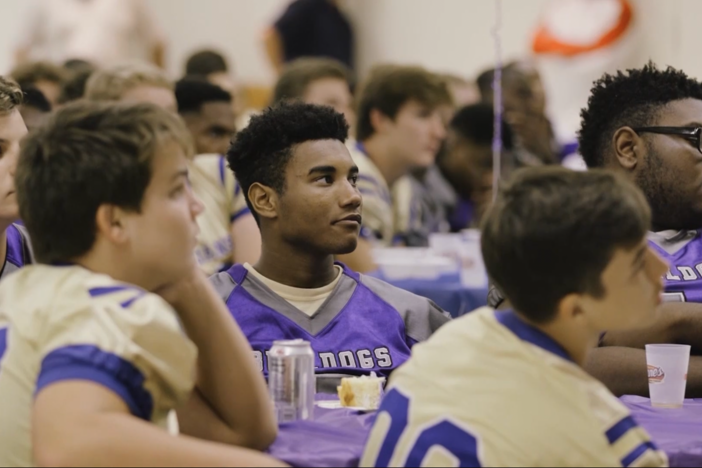 Pre-game meal before a high school football game is an almost sacred time.
