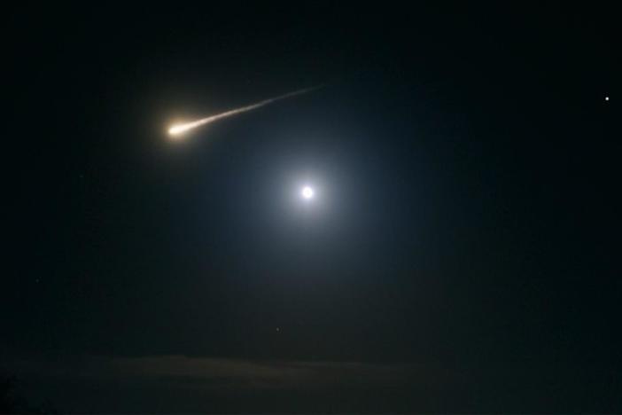 Some large meteorites survive their descent through our atmosphere and land on Earth.