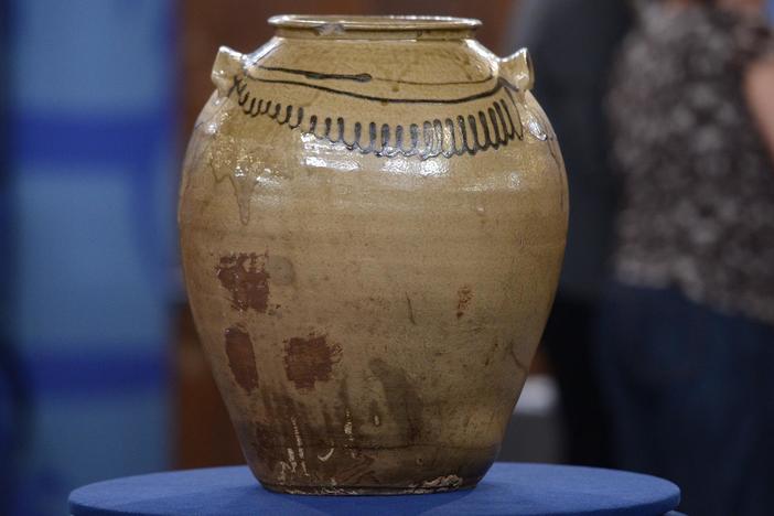 Appraisal: Edgefield Chandler Stoneware Jug, ca. 1845, from Austin, Hour 3.