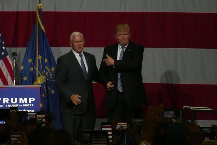 As the Republican National Convention is about to kickoff, Donald Trump names a VP.