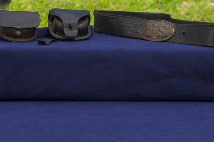 Appraisal: Percussion Cap Boxes & U.S. Belt, ca. 1864