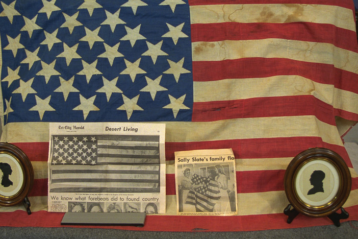 Appraisal: 31-Star Flag & Silhouettes, ca. 1850, from Vintage Seattle.