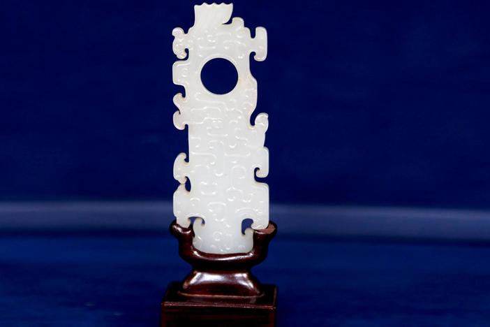 Appraisal: 18th C. White Jade Pendant, from Baton Rouge Hour 1.