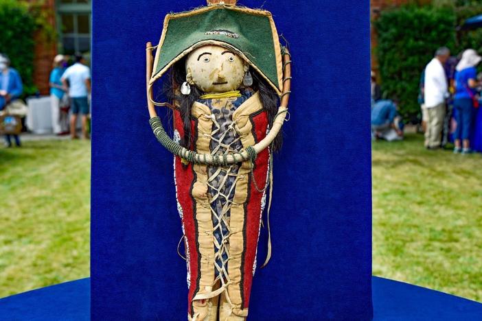 Appraisal: Northwest Coast Native American Cradle & Doll, ca. 1915