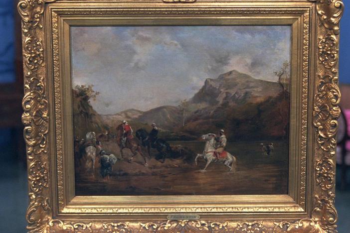 Appraisal: Eugène Fromentin Painting, ca. 1860, from Vintage Indanapolis.