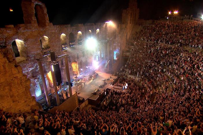 The Foo Fighters perform at the Acropolis in the latest installment of Landmarks Live.