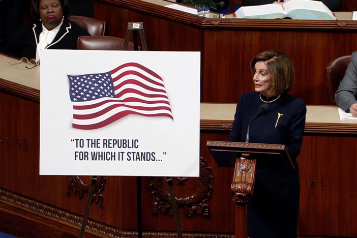 Pelosi's full statement ahead of impeachment vote
