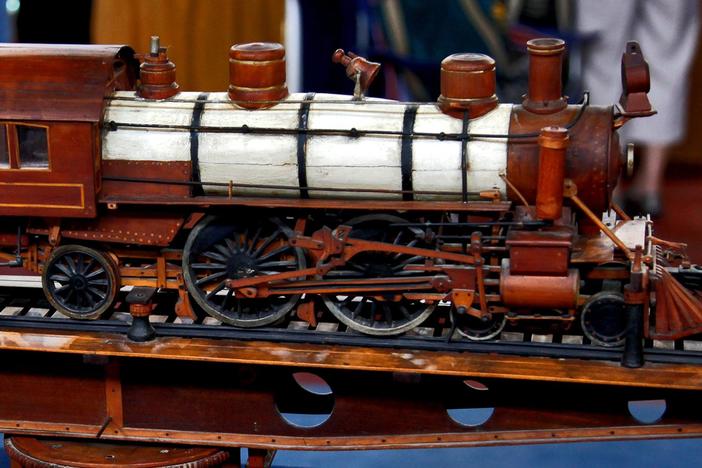 Appraisal: Early 20th C. Prison Art Train Model, from Corpus Christi Hour 2.