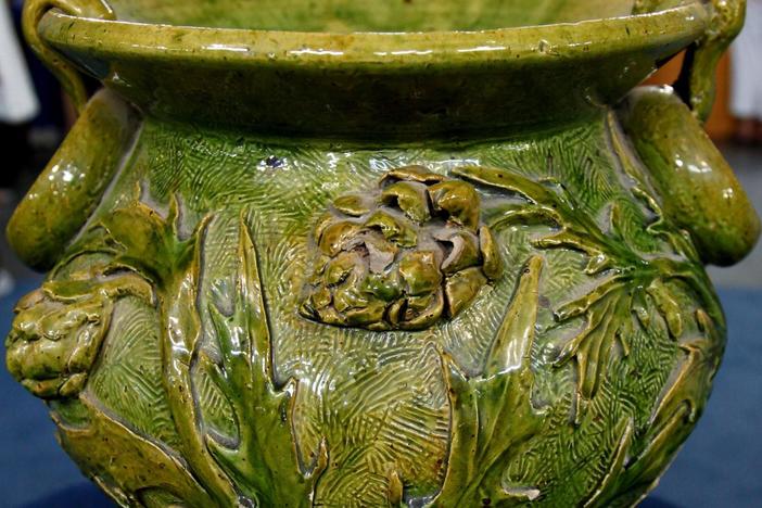 Appraisal: New Orleans Art Pottery Jardiniere, ca. 1886, from Biloxi Hour 3