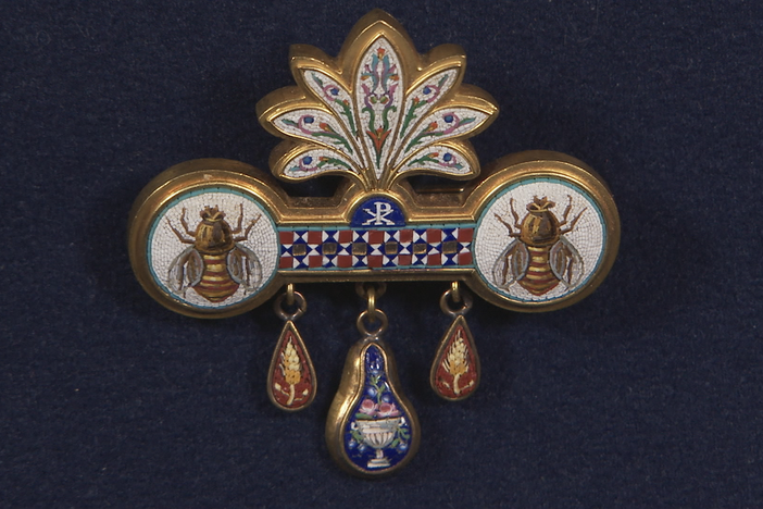 Appraisal: Italian Micromosaic Brooch, ca. 1870, from St. Louis Hour 2.