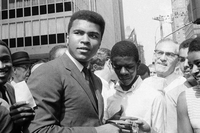 A Q&A with Ken Burns, Jesse Washington (moderator), Rasheda Ali Walsh, and Howard Bryant.