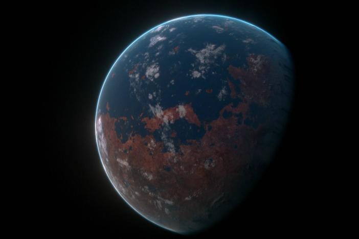 Mars once had rains, rivers, and in the northern hemisphere, a vast sea.