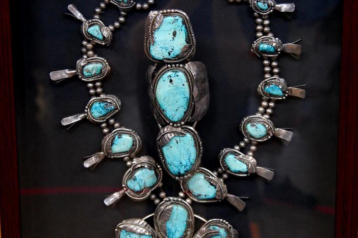 Appraisal: Navajo Squash Blossom Jewelry, ca. 1965, from Eugene Hour 3