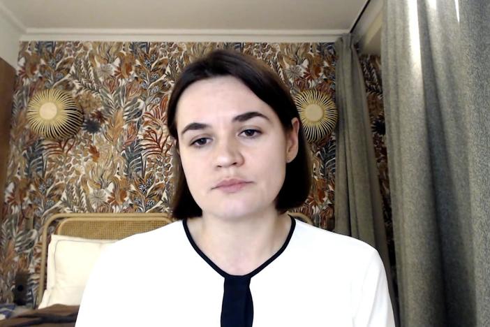 Belarusian opposition leader Svetlana Tikhanovskaya joins the program.