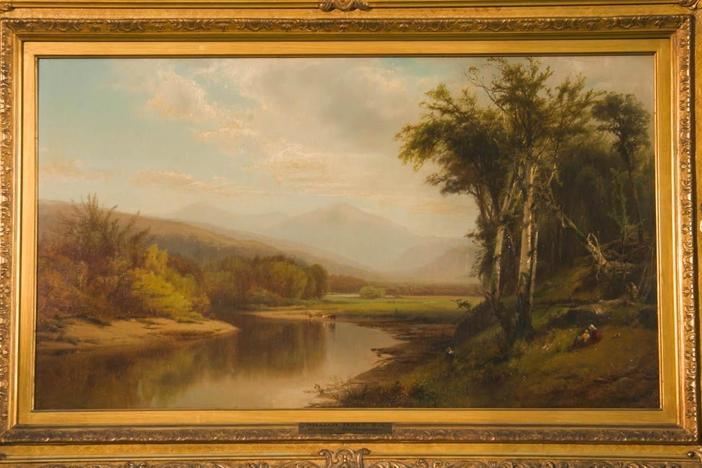 Appraisal: William Hart Landscape Oil, ca. 1860