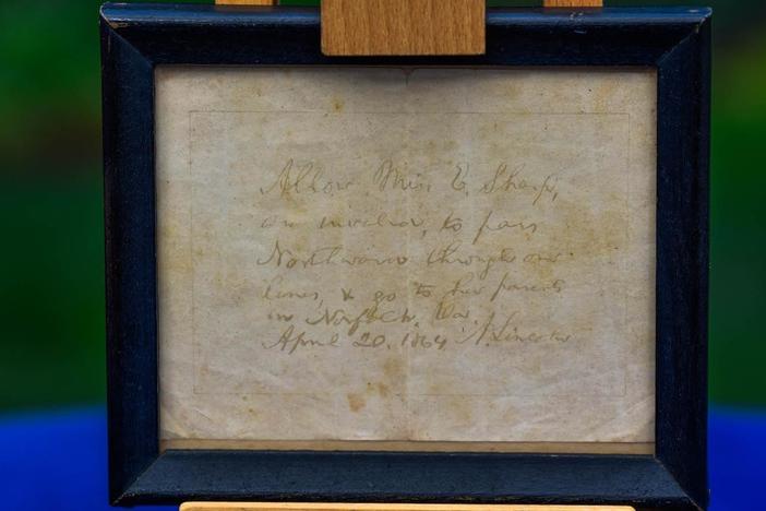 Appraisal: 1864 Abraham Lincoln-signed Military Pass