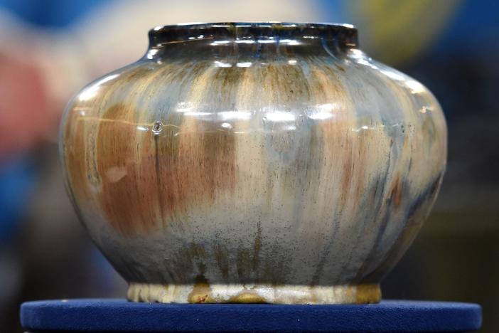 Appraisal: Fulper Pottery Co. Flambé-glaze Bowl, ca. 1910, from Cleveland Hr 2.