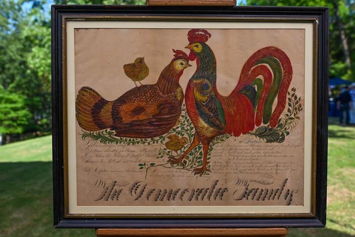 Appraisal: 1884 Grover Cleveland Campaign Spencerian Drawing