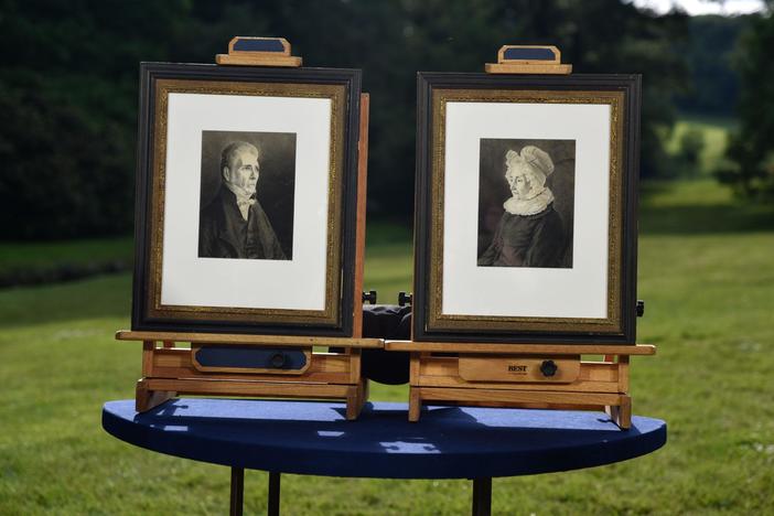 Appraisal: 1820 John James Audobon Pencil & Charcoal Portraits