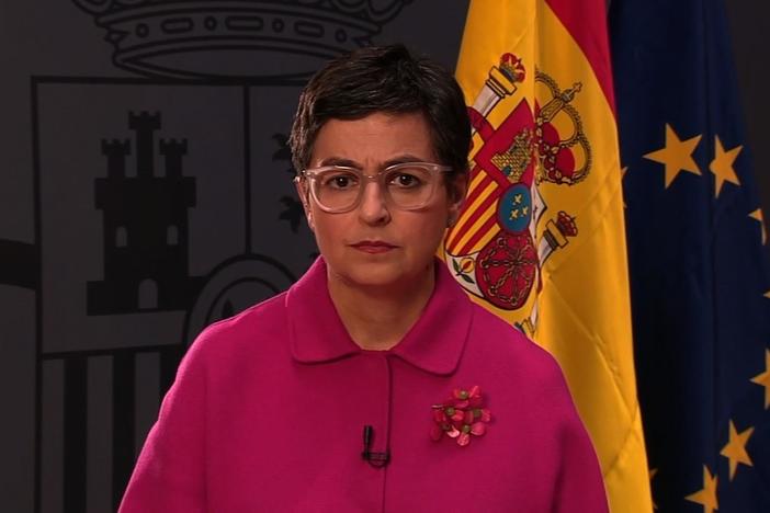 Spanish Foreign Minister Arancha González Laya joins the program.