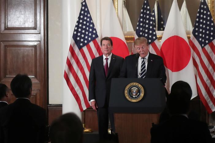 Trump talks ‘trade imbalance’ on day one of Japan visit