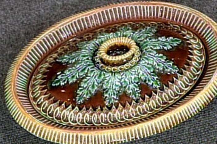Appraisal: 1862 Victorian Wedgwood Majolica Game Pie Dish, from Vintage Phoenix.