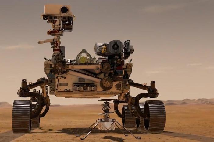 NASA's Perseverance rover and the first-ever space helicopter landed on Mars.