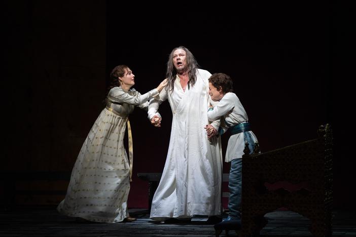 René Pape performs a section of the final scene of Mussorgsky's Boris Godunov.