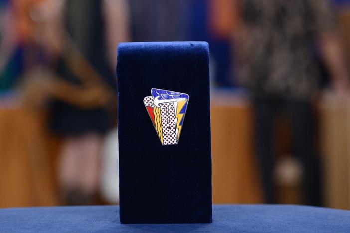 Appraisal: Roy Lichtenstein Pin, ca. 1968, from Austin, Hour 1.