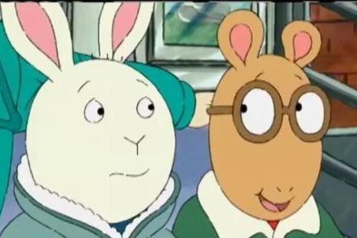 Arthur and Buster visit Grand Central Station and meet some talented break dancers. 