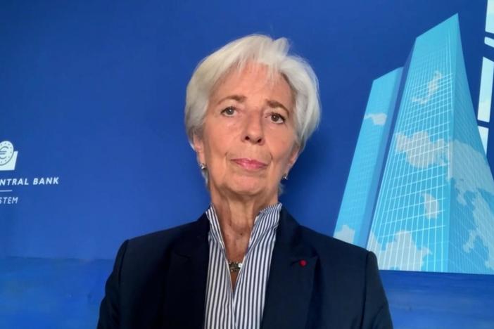 Christine Lagarde joins the program.