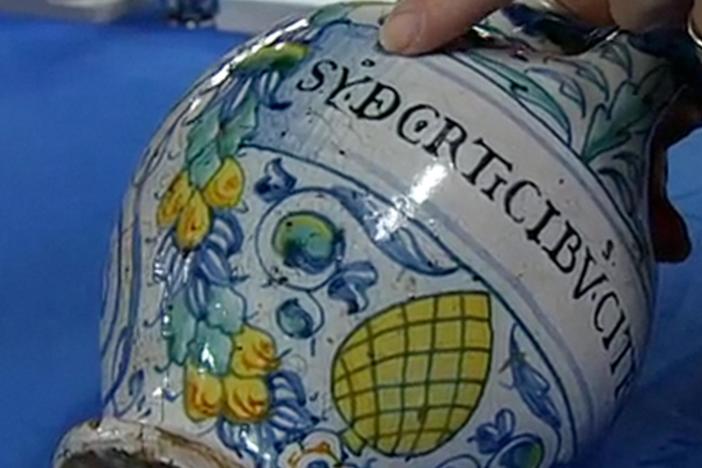 Appraisal: 1584 Italian Maiolica Wet Drug Jar