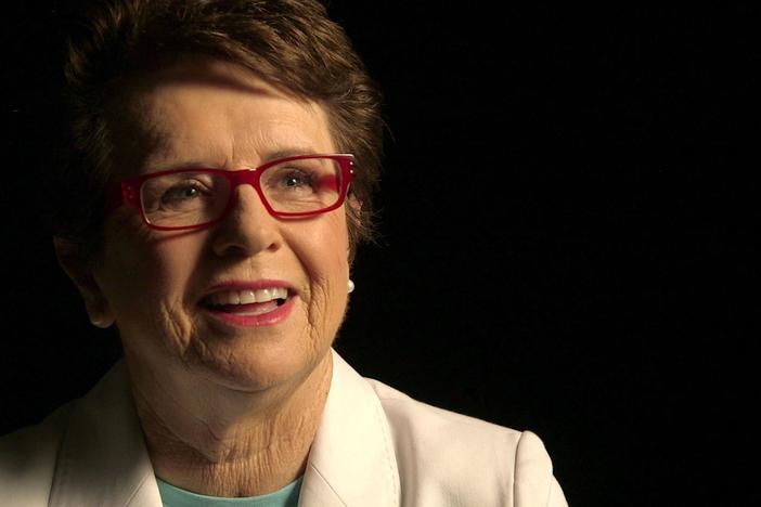 Outtake interview with Billie Jean King. 