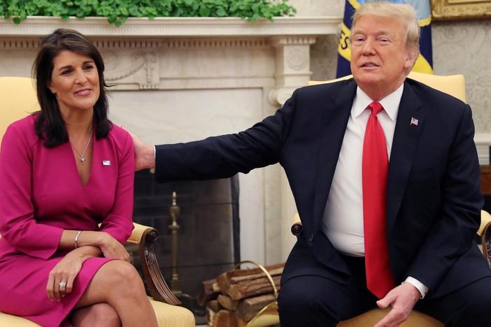 Trump, Pompeo offer praise for Haley as she announces surprise resignation