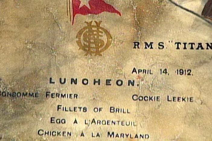 Appraisal: 1912 Titanic Luncheon Menu, from Vintage Houston.