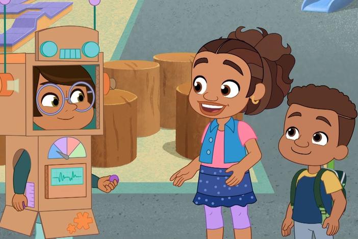 Alma is elected mayor of Cardboard City. / Alma and Junior want to help out in a big way.