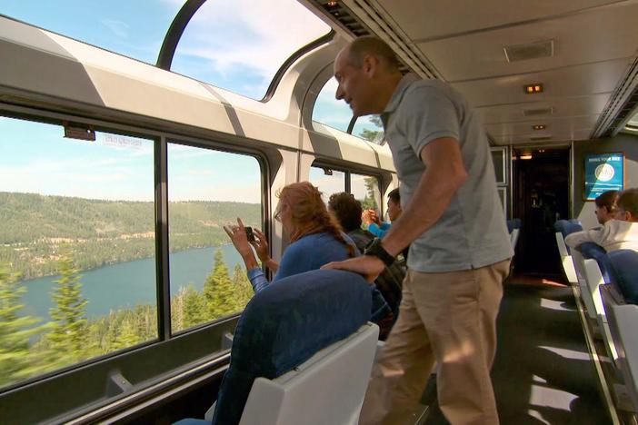 Amtrak still operates trains over portions of the original Transcontinental Railroad.