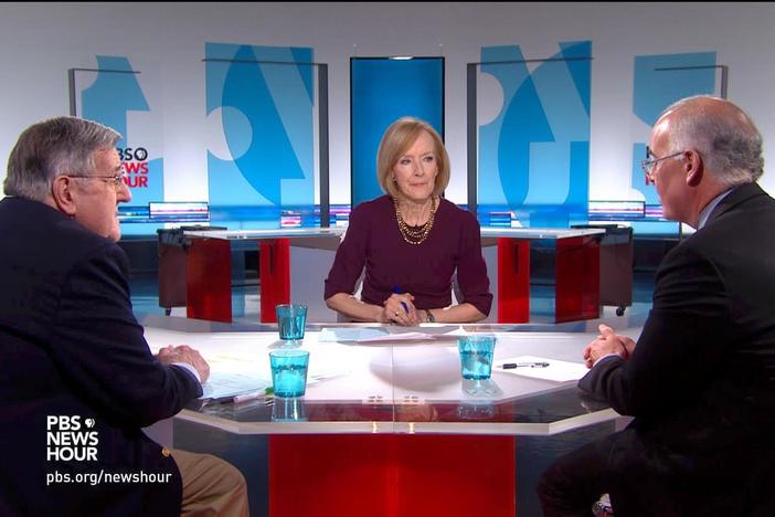 Mark Shields and David Brooks join Judy Woodruff to discuss the week’s news.
