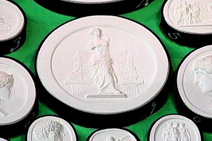  Appraisal: Italian Plaster Intaglios, ca. 1835, from Vintage Houston. 
