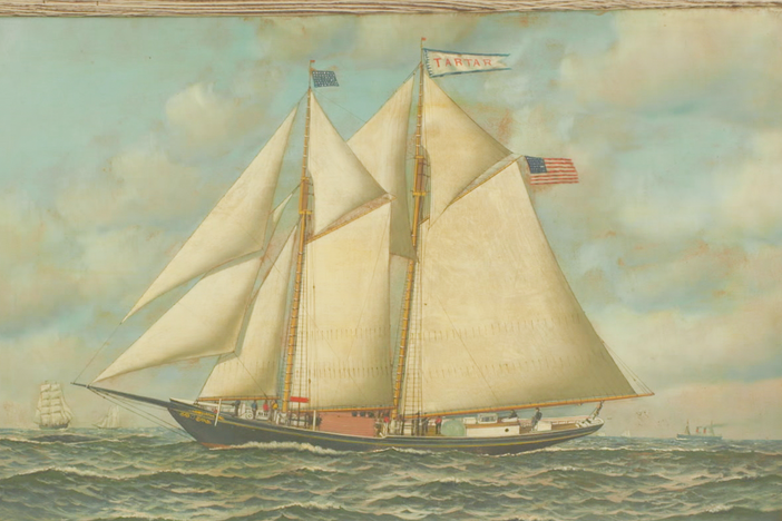 Appraisal: 1912 Antonio Jacobsen Oil Painting