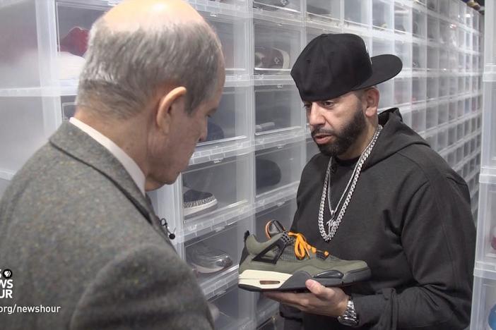 Economics correspondent Paul Solman profiles two so-called “sneakerheads.”