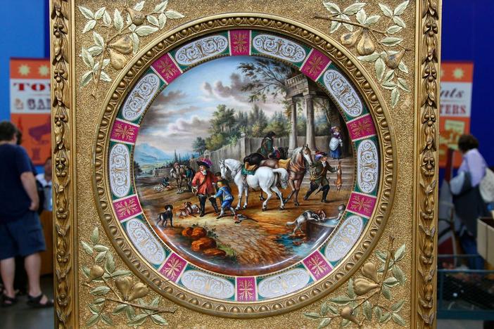 Appraisal: Royal Vienna-Style Porcelain Plaque, ca. 1895, from Minneapolis Hour 1.