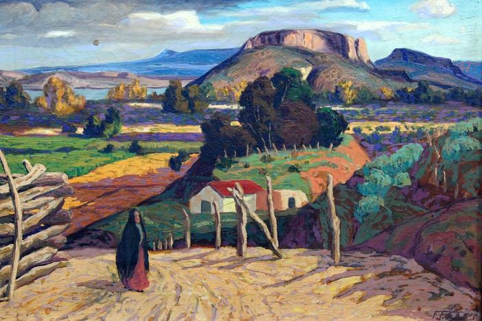 Fremont F. Ellis Oil Landscape, ca. 1935 from El Paso Hour 3.
